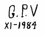 Indiscernible: monogram (Read as: GPV)