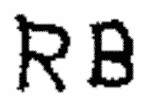 Indiscernible: monogram (Read as: RB)