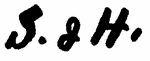 Indiscernible: monogram (Read as: SH, SBH)