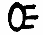 Indiscernible: monogram, symbol or oriental (Read as: OE)