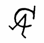 Indiscernible: monogram (Read as: CA, AC)