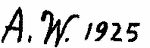 Normal: monogram (Read as: A.W., A. W.)