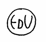 Indiscernible: monogram (Read as: EDU)