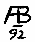 Indiscernible: monogram (Read as: AB, A3)