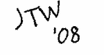 Indiscernible: monogram (Read as: JTW)
