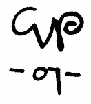 Indiscernible: monogram, illegible (Read as: GP)