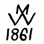 Indiscernible: monogram, symbol or oriental (Read as: MW, WM)