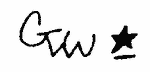 Indiscernible: monogram (Read as: GVW, GW)