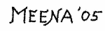 Indiscernible: alternative name or excluded surname, hindu (Read as: MEENA)
