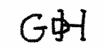 Indiscernible: monogram, old master (Read as: GDH, G D H)