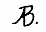 Indiscernible: monogram (Read as: B, AB)