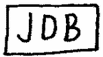 Indiscernible: monogram (Read as: JDB)