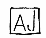 Indiscernible: monogram (Read as: AJ, AL)