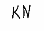 Indiscernible: monogram (Read as: KN)