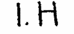 Indiscernible: monogram (Read as: IH)