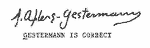 Indiscernible: illegible, alternative name or excluded surname (Read as: YESTERMANN, GEST)