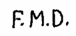 Indiscernible: monogram (Read as: FMD)