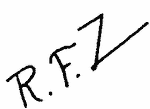 Indiscernible: monogram (Read as: RFZ)