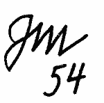 Indiscernible: monogram, illegible (Read as: JML, JMV, JM, JM)