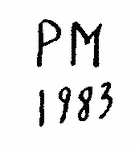 Indiscernible: monogram (Read as: PM)