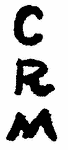 Indiscernible: monogram (Read as: CRM)