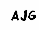 Indiscernible: monogram (Read as: AJG)