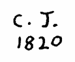 Indiscernible: monogram (Read as: CJ, CT)