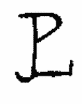 Indiscernible: monogram (Read as: JPL, PL)