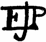 Indiscernible: monogram (Read as: EJP)